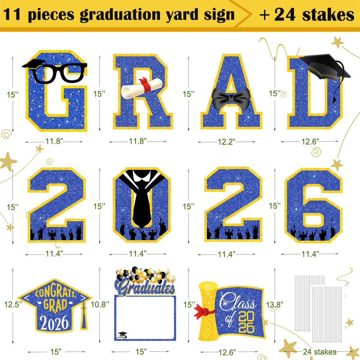 Lotus Hills graduation yard display elevates curb appeal on lawns and driveways.