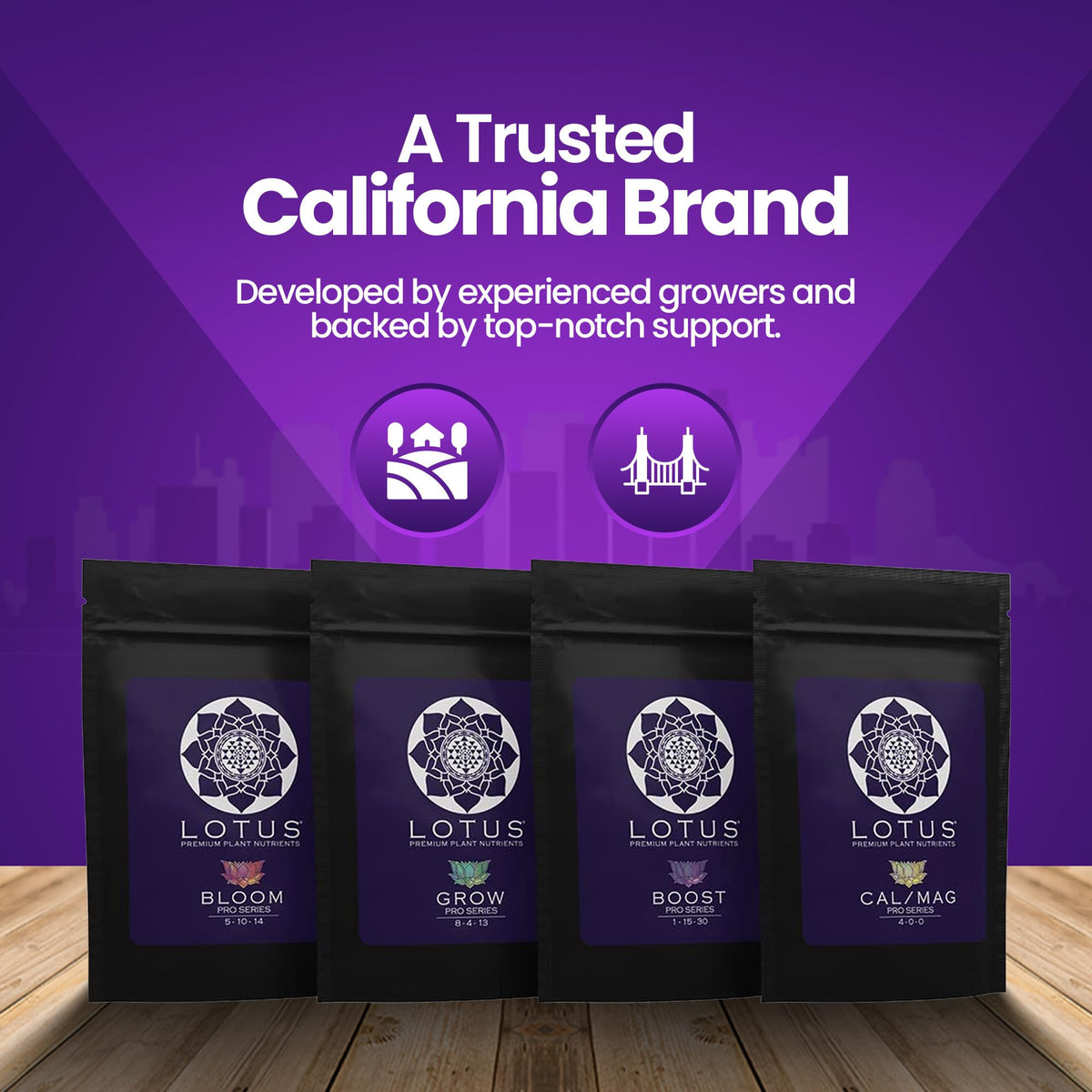 Lotus Nutrients Boost bottle aids growth-stage transitions.