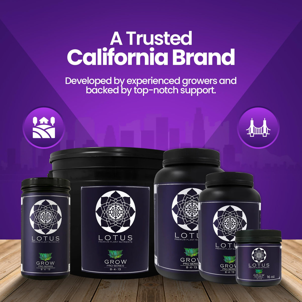 Dissolving Grow Pro Series powder in water for quick, even distribution