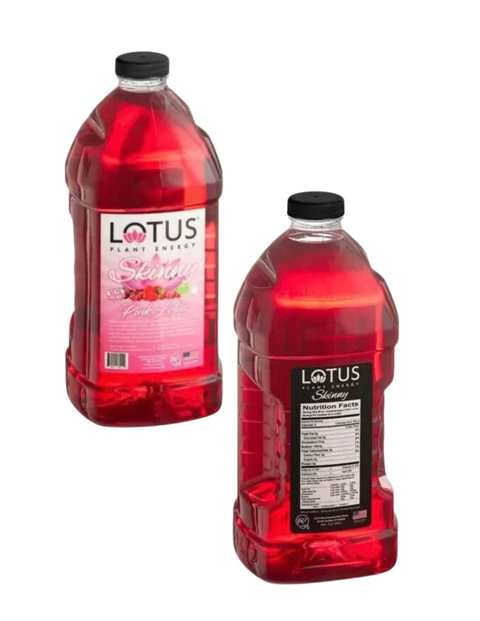 Lotus Plant Power Pink Skinny bottle pour delivers a refreshing caffeine boost for active days.