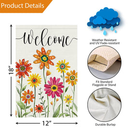 Louise Maelys double-sided printing flag for clear visibility from either direction.