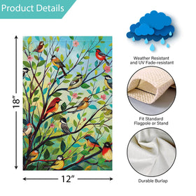 Louise Maelys garden flag fits front porch or yard.