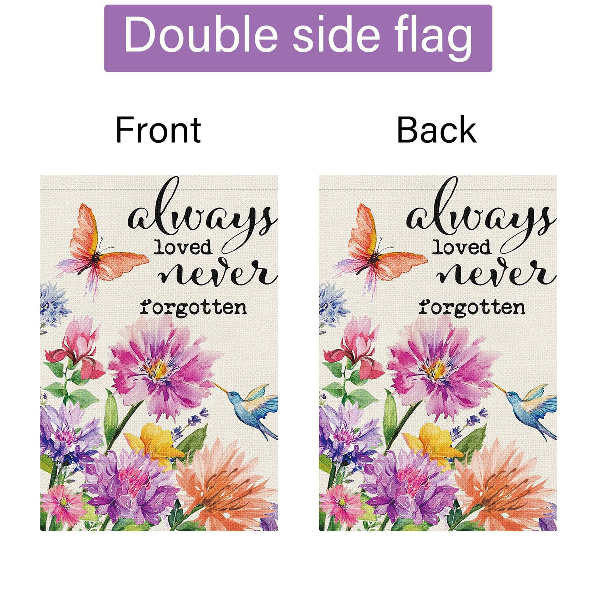 Louise Maelys memorial flag ideal for outdoor porch display and yard remembrance
