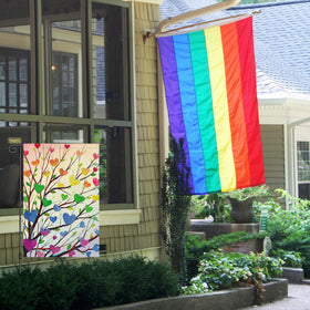 Louise Maelys double-sided Pride flag offers visibility from both sides