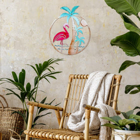Lounsweer flamingo yard decor durable for garden or patio display