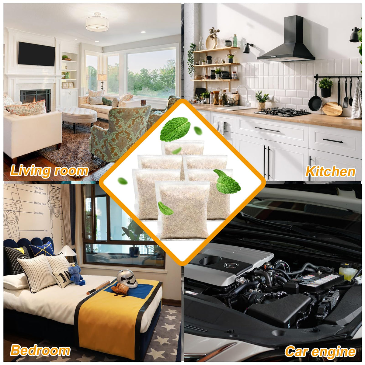 Lousye multi-room setup shows versatile use across spaces.