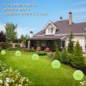 Lousye spacing guide showing place repellent every 3–6 feet.