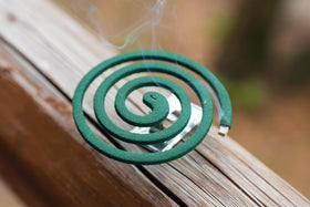 LOV HOME camping scenario showing portable coil use on the trail.