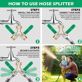 Love is War long-handle valves offer easier control during outdoor watering