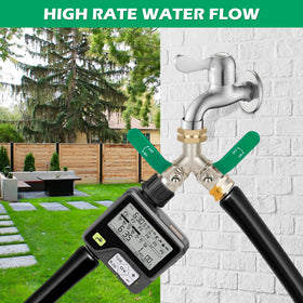 Love is War dual-outlet connector suits garden tasks from cleaning to irrigation