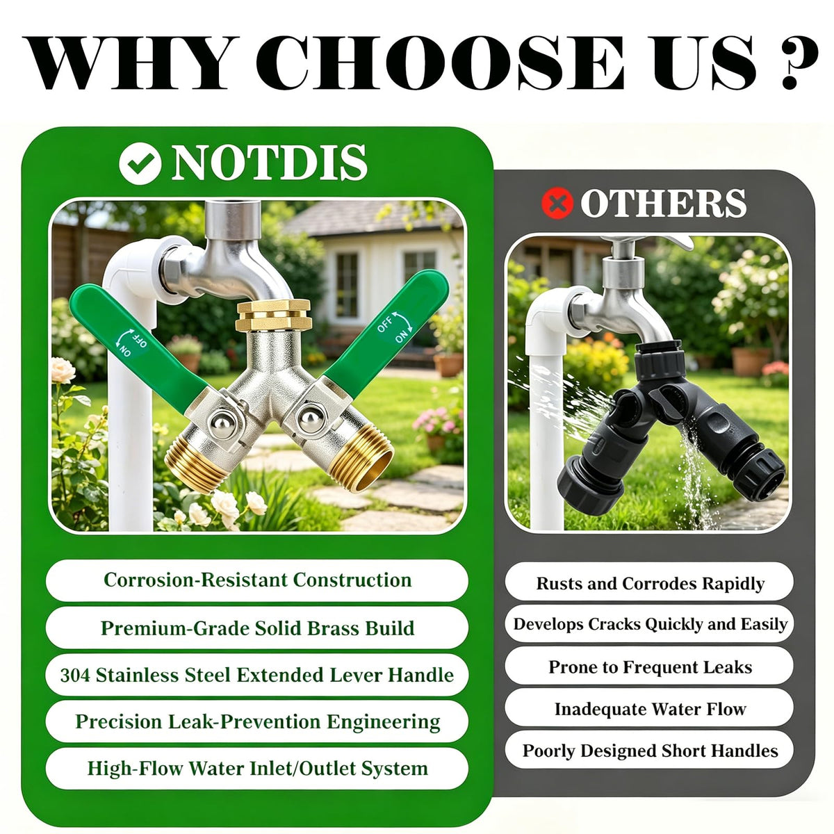 Love is War outdoor watering versatility keeps sprinkler and nozzle flowing