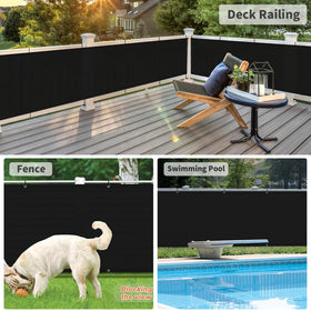 LOVE STORY hemmed-edge privacy screen, 3 cm, sturdy and long-lasting on fences.