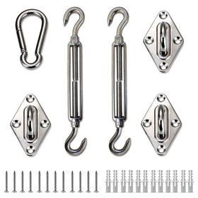 LOVE STORY turnbuckle, 6-8 inches, enables adjustable tension for triangle shade sails.