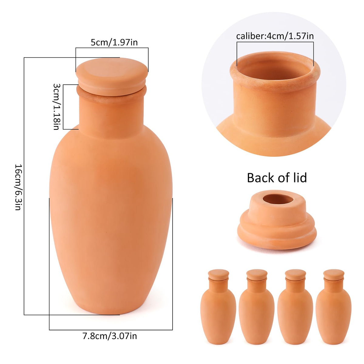 Lovely Ran self-watering planter insert in terracotta for garden irrigation