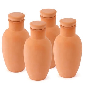 Lovely Ran terra cotta watering ball set of 4 for steady plant hydration