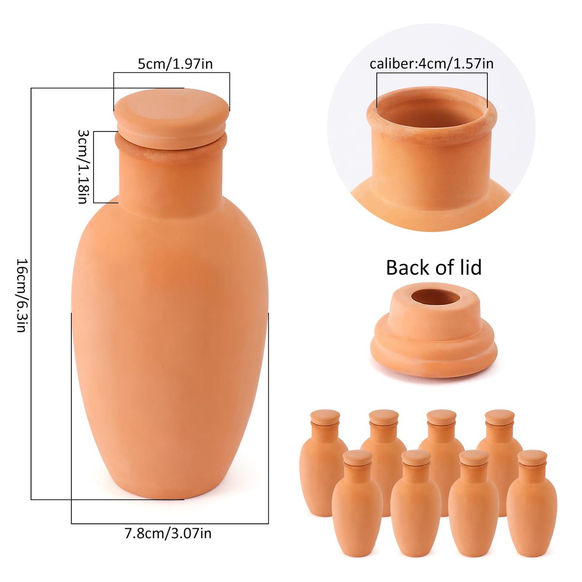 Lovely Ran terracotta planter insert setup for efficient watering