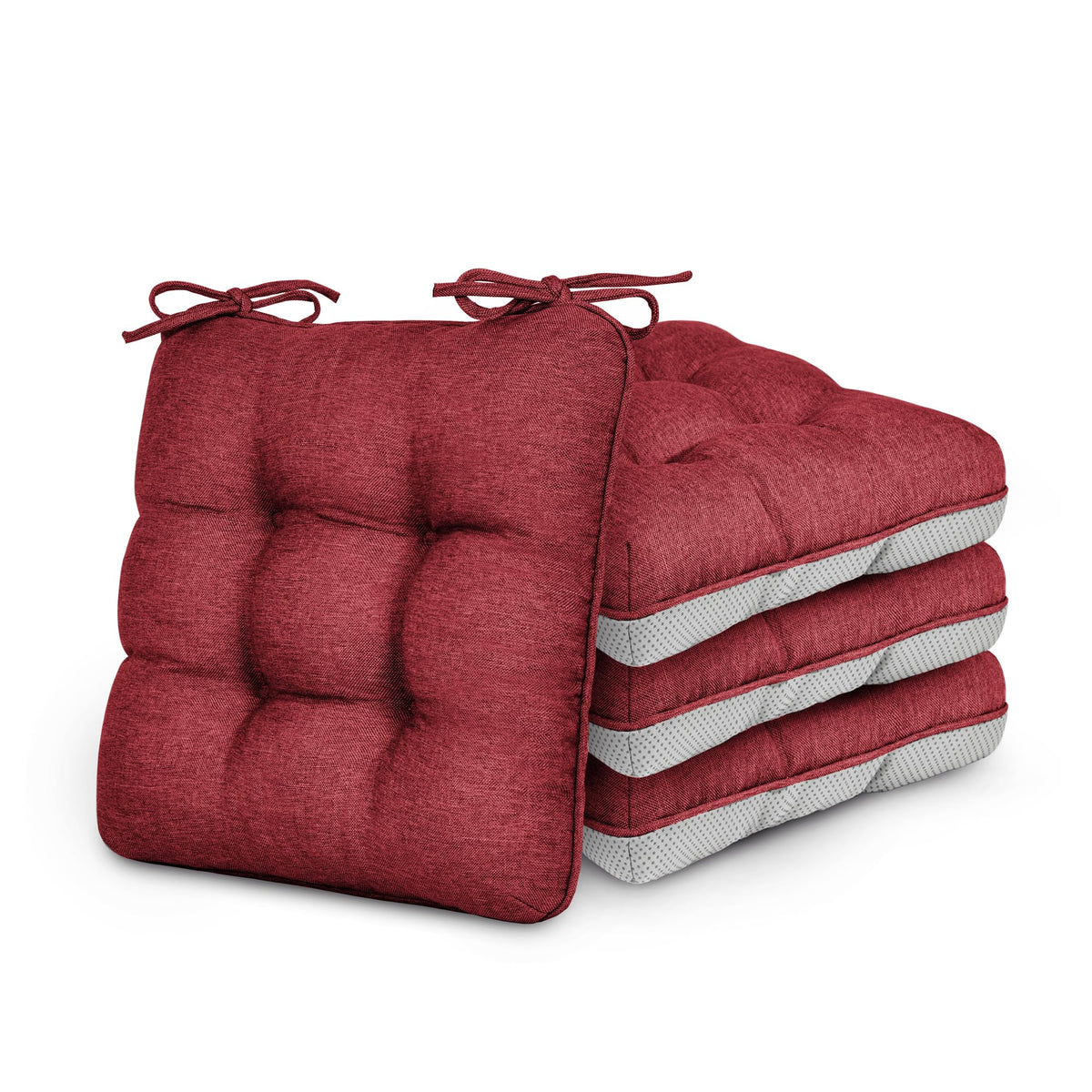 Love's cabin memory foam chair cushion top view offers plush comfort for dining chairs.