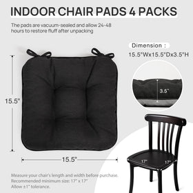 Love's Cabin memory foam chair cushions close-up — foam contours adapt to body.