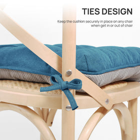 Love's cabin memory foam chair cushions on an office chair for back support