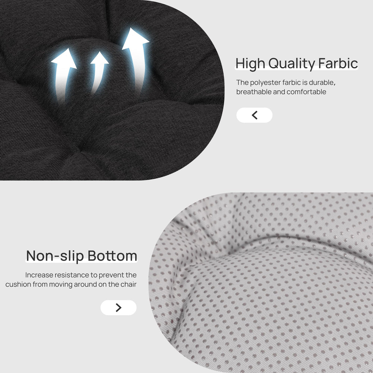 Love's Cabin memory foam cushions — easy care and durable performance.