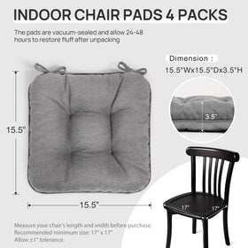 Love's cabin memory foam seat pad on a chair, highlighting all-day comfort.