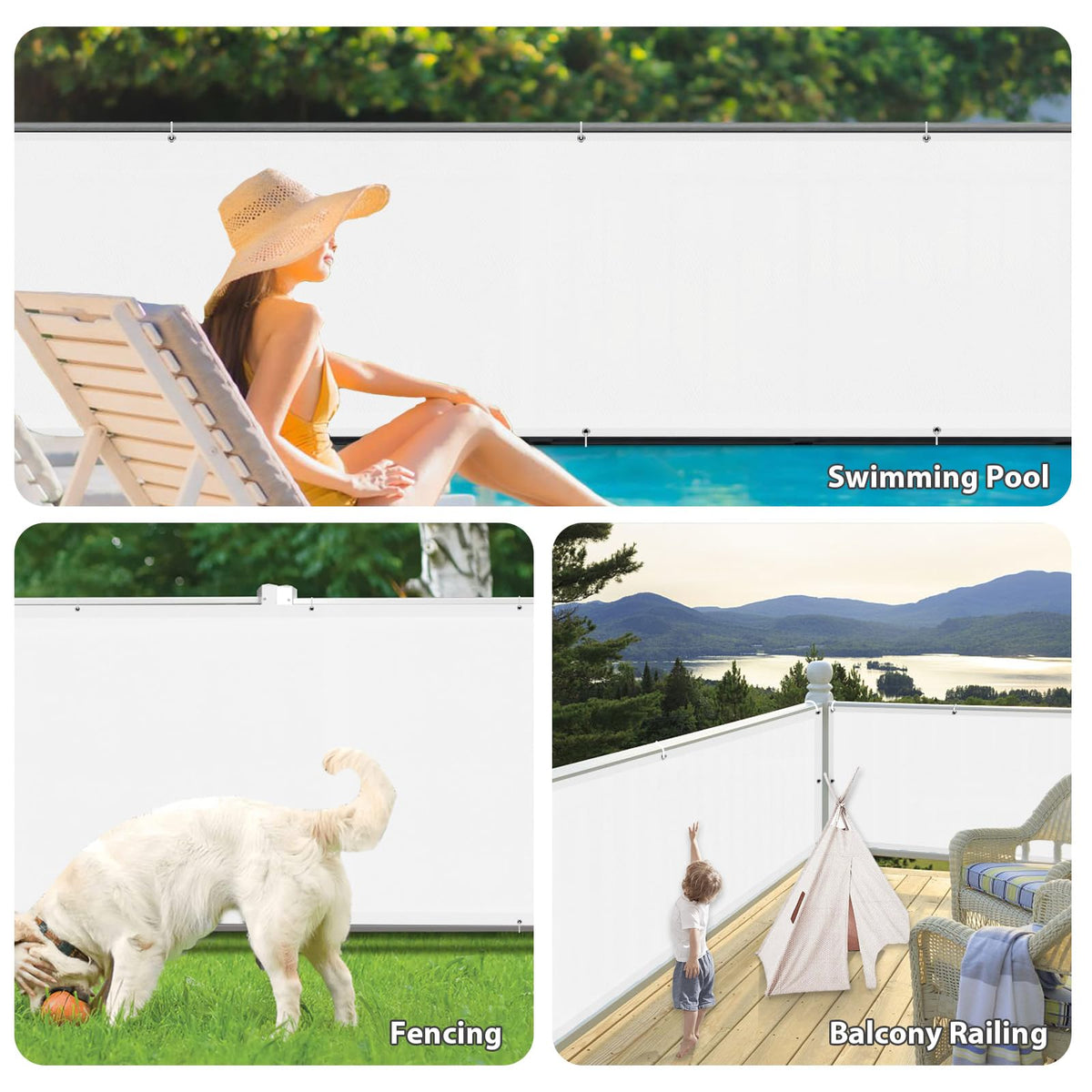 LOVE STORY pet friendly screen keeps pets safe on balcony