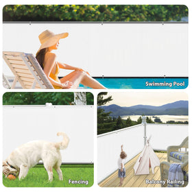 LOVE STORY pet friendly screen keeps pets safe on balcony