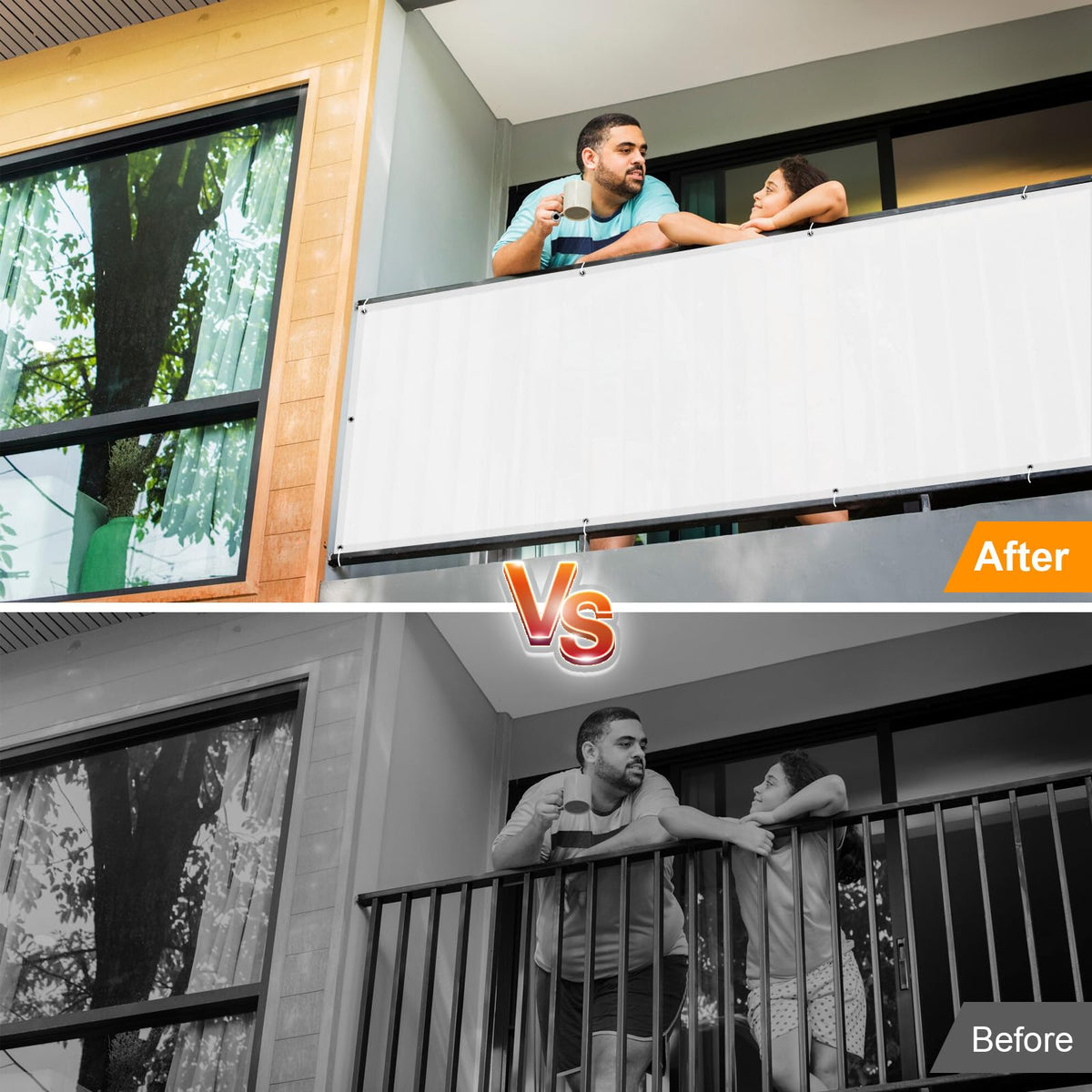 LOVE STORY installation with cables shows easy railing attachment