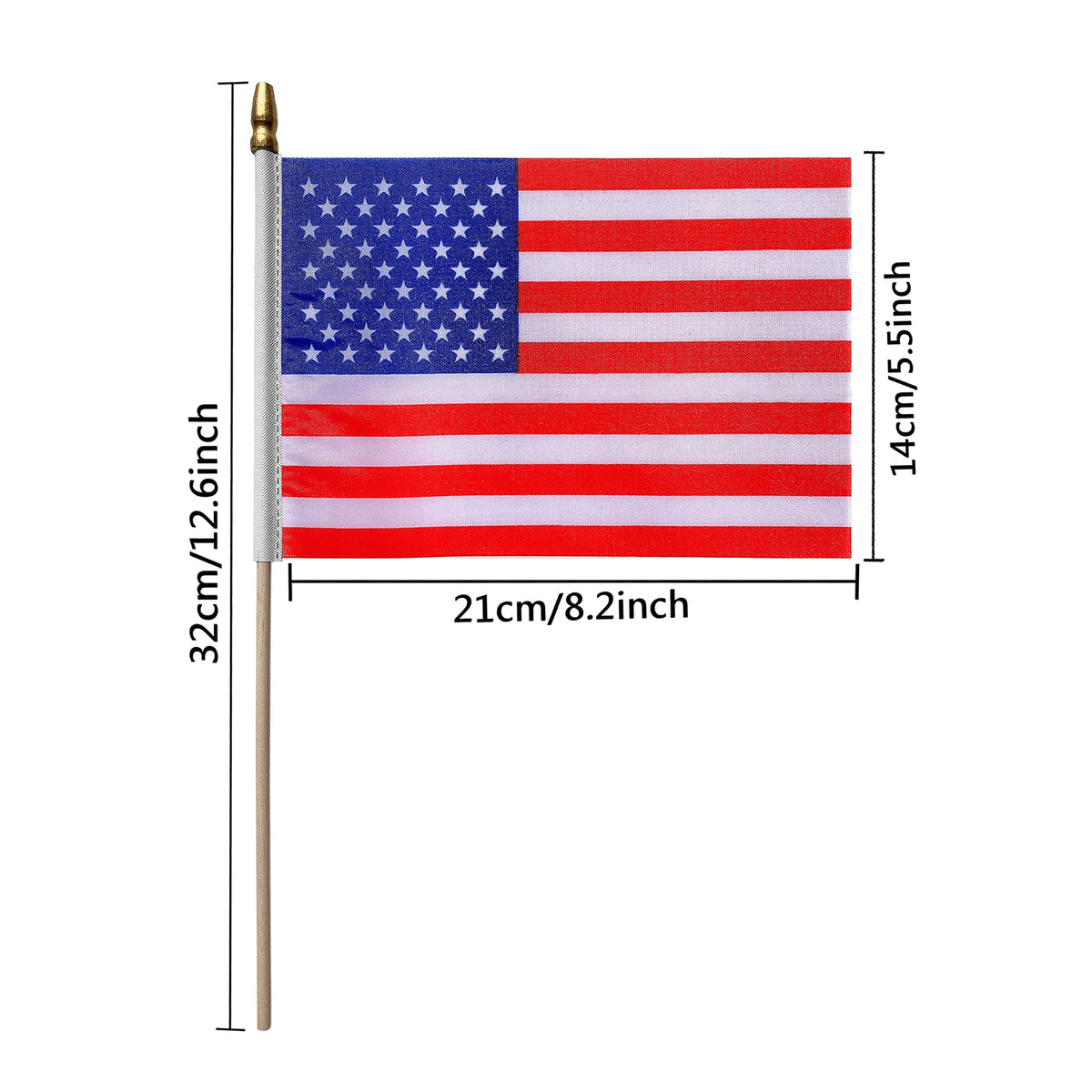 LoveVC 8x5 inch flags on durable polyester for reliable event visuals