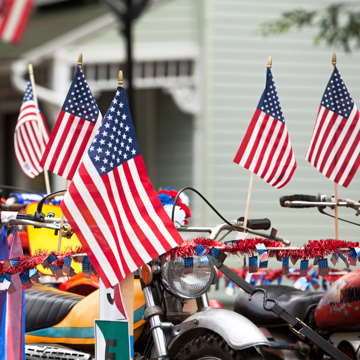 LoveVC two-sided flags stay bright with colorfast polyester for outdoor use.