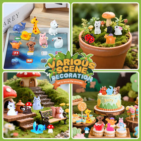 LOVEXIRAN mini resin elephants evoke safari vibes in small gardens or tanks.