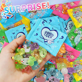 LOVEXIRAN Mystery Bags glow-animals closeup showing resin and colors