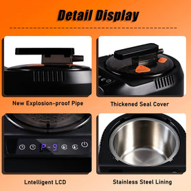 LovHomdecr 6-minute heating quickly reaches ideal sauna warmth.