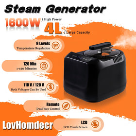 LovHomdecr remote control enables easy sauna settings from your chair.
