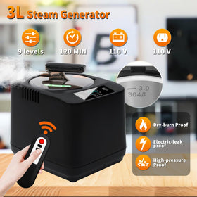 LovHomdecr 3L tank provides steady steam for compact home saunas