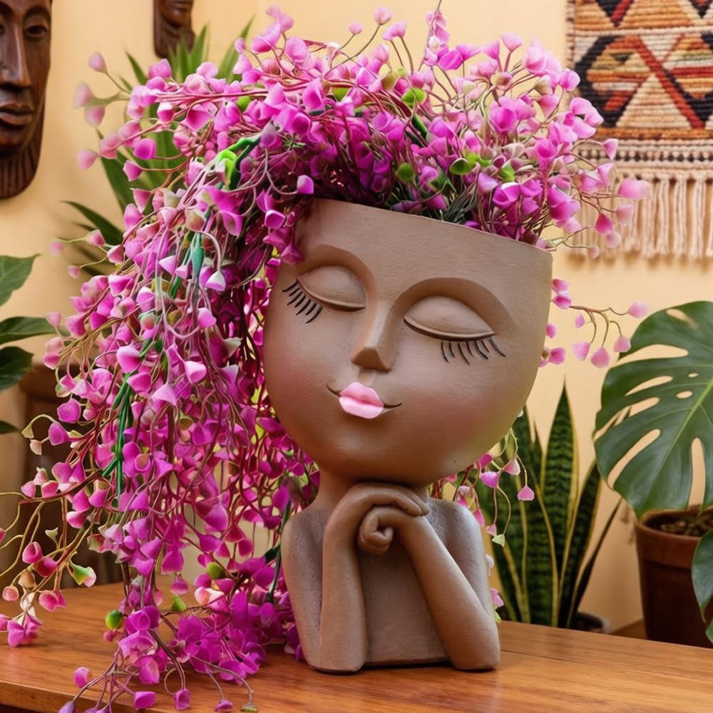 LovTocTic head planter serves as unique art decor for living spaces
