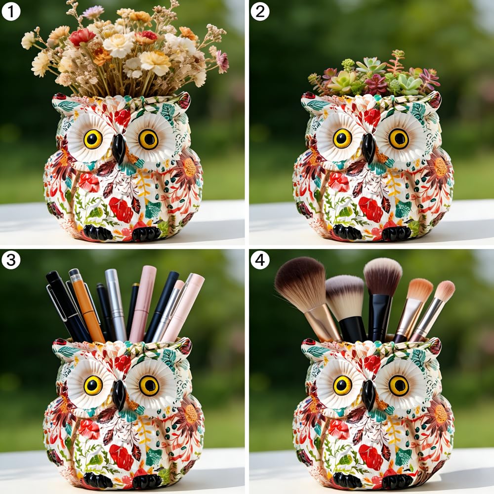 Lightweight LovTocTic Owl Planter easy to move around.