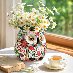 Durable LovTocTic Owl Planter suitable for outdoor use.