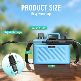 Lovydro adjustable shoulder strap improves comfort during extended spraying