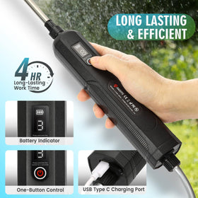 Lovydro extendable wand reach from 23.6 to 31.5 inches for tall plants