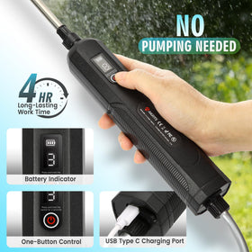 Lovydro sprayer with adjustable speeds for precise mist or stream.