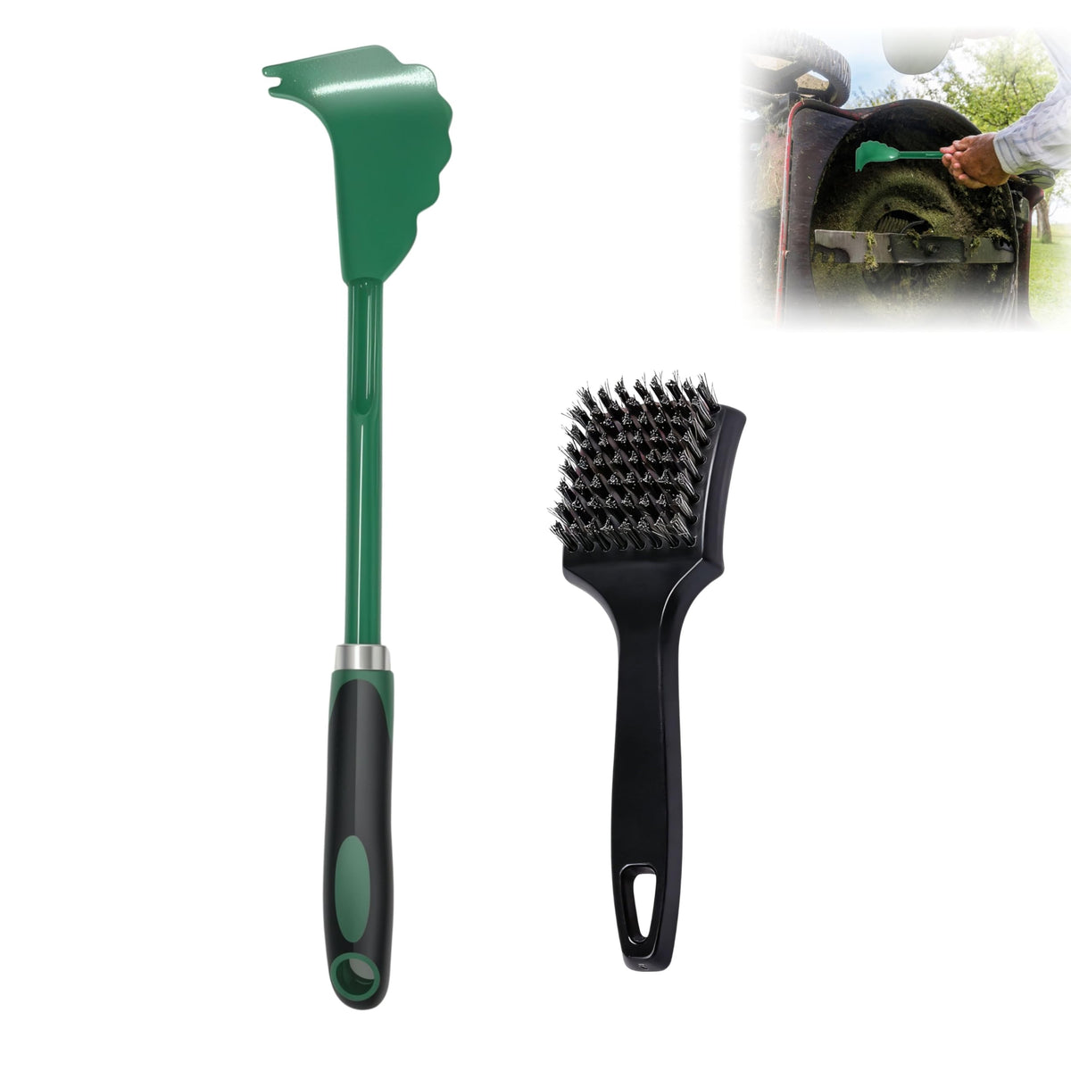Loyipu heavy-duty mower cleaner scraper removes tough deck grass quickly