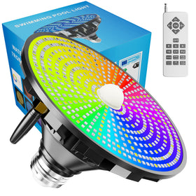 Loyoele upgraded LED pool light bulb for inground pools, vivid illumination.
