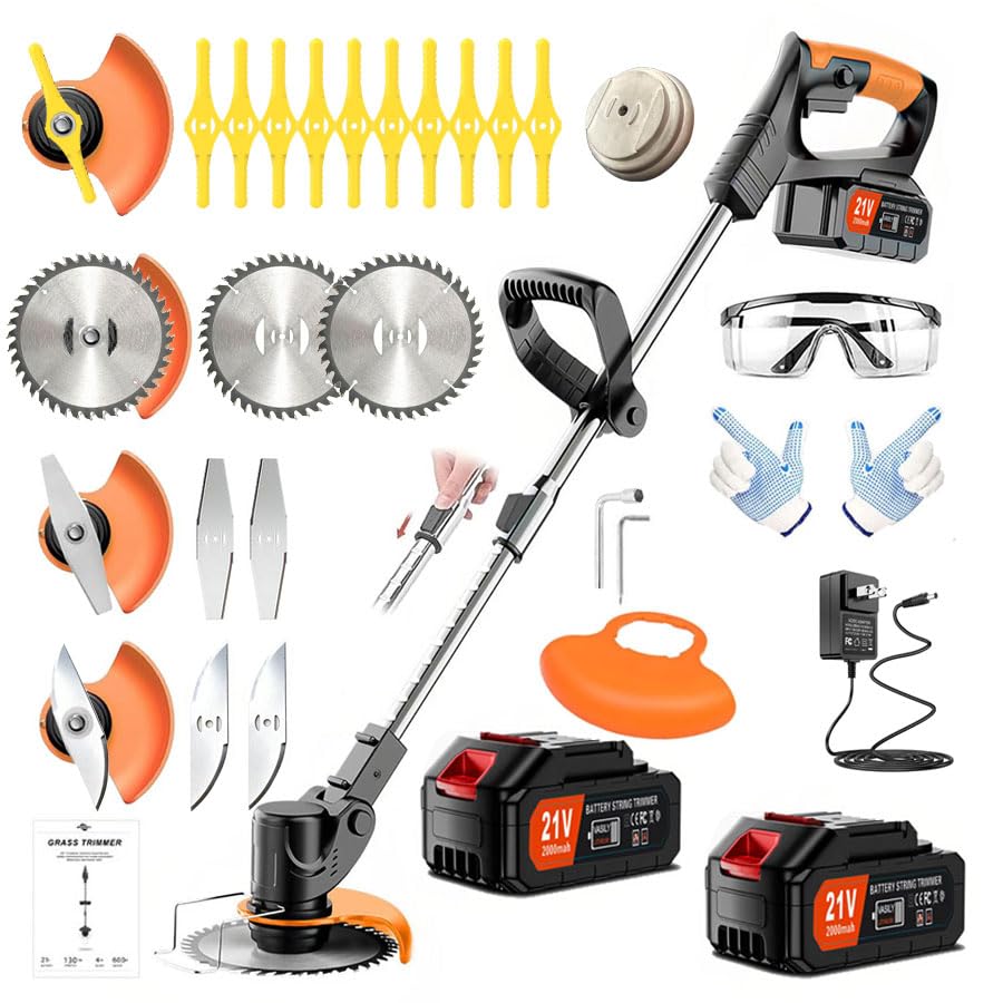 LPFGSLF Weed Wacker with 850W motor for reliable yard work.