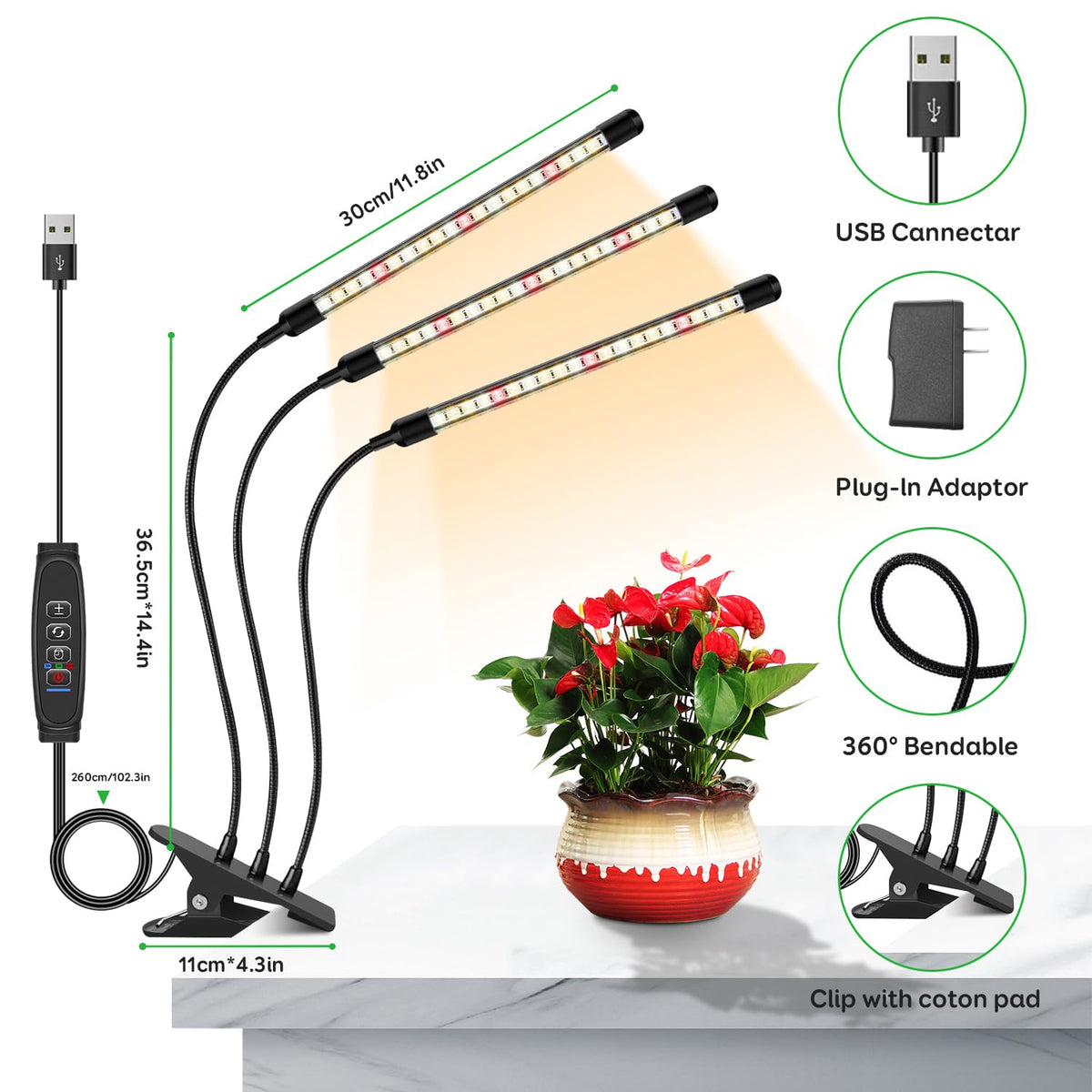 LPMZMBL 10-level dimming control for propagation to flowering
