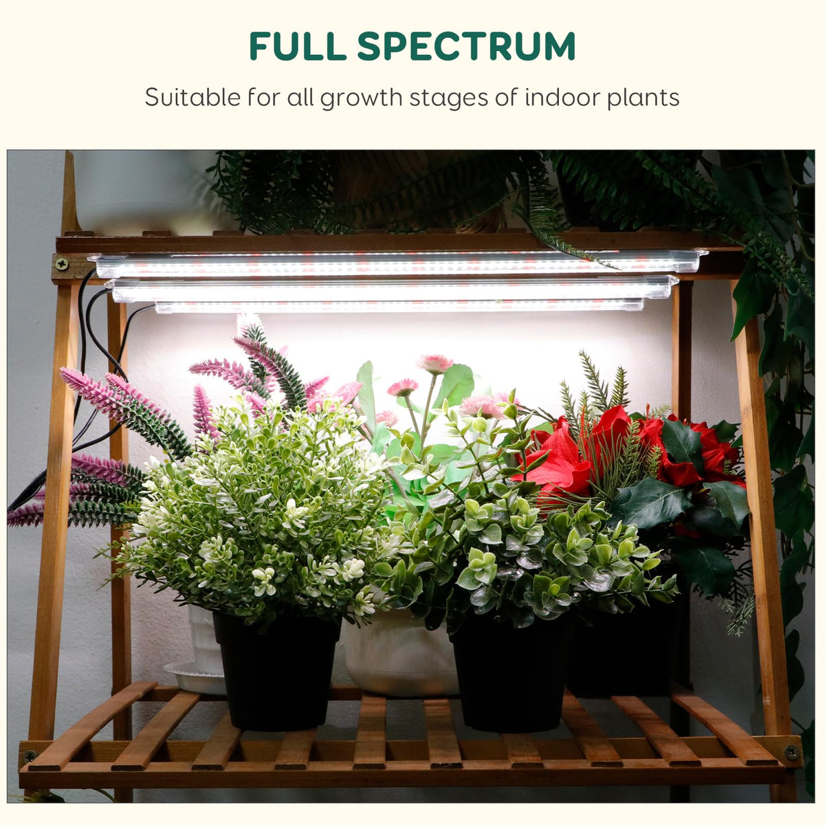 LPMZMBL compact wiring and mounting keep cords neat and plants accessible.