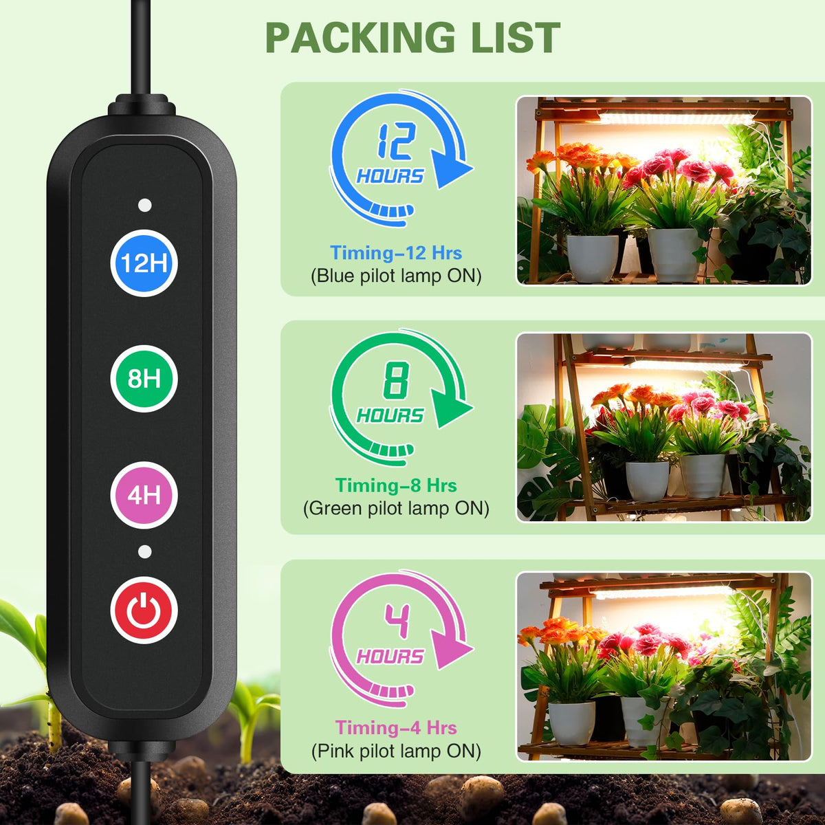 LPMZMBL daisy-chain connection enables scalable setups for larger grow spaces.