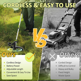 LPSUK 3-in-1 tool trims, edges, and mows your yard