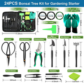 LQTTEK bonsai training wire set in aluminum alloy for shaping.