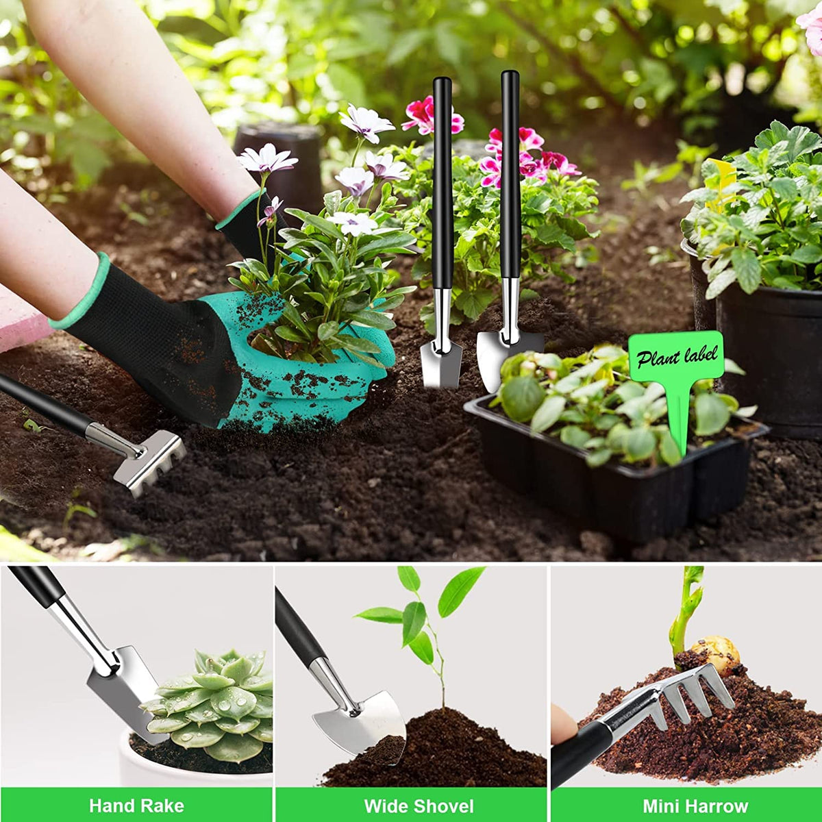 LQTTEK long-handle scissors provide leverage for precise pruning.